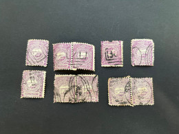 (stamps 7-5-2024) Very Old Australia Stamp - NSW One Penny X 10 Stamps - Oblitérés