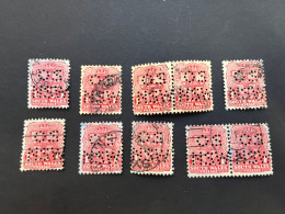 (stamps 7-5-2024) Very Old Australia Stamp - 10 O.S PERFIN Stamps (perforée) - Perforadas