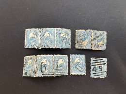 (stamps 7-5-2024) Very Old Australia Stamp - NSW Two Pence Emu X 10 Stamps - Usados