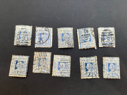 (stamps 7-5-2024) Very Old Australia Stamp - NSW 2d X 10 Stamps - Oblitérés