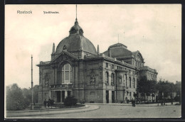 AK Rostock, Stadttheater Eckansicht  - Theater