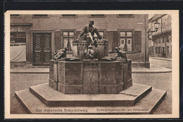 AK Braunschweig, Eulenspiegelbrunnen Am Bäckerklint  - Braunschweig