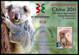 Australia 2011 China 2011 Exhib. Minisheet OP Philadelphia National Ex. 016 MNH - Mint Stamps