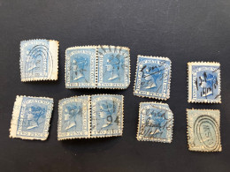 (stamps 7-5-2024) Very Old Australia Stamp - NSW 2 Pence X 10 Stamps - Usati
