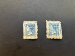 (stamps 7-5-2024) Very Old Australia Stamp - NSW O.S 2 Pence X 2 Stamps - Gebraucht