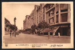 CPA Casablanca, Le Boulevard De Paris  - Casablanca