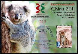 Australia 2011 China 2011 Exhib. Minisheet OP Philadelphia National Ex. 017 MNH - Ongebruikt