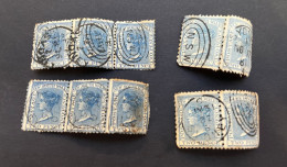 (stamps 7-5-2024) Very Old Australia Stamp - NSW 2 Pence X 3 X 2 + 2 X 2 Stamps  (NSW P/m) - Gebruikt
