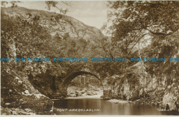 R034261 Pont Aberglaslyn. Valentine. No 7026. RP - World