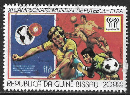 GUINE BISSAU – 1978 Argentina Football Championship 20P00 Used Stamp - Guinée-Bissau