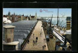 AK Anvers, Promenoir Sud, Hafen Mit Dampfer  - Other & Unclassified