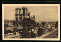 AK Paris, Cathédrale Notre-Dame - Vue D`ensemble - General View  - Autres & Non Classés