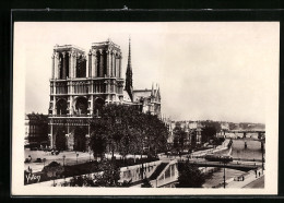 AK Paris, Cathédrale Notre-Dame, Vue Générale  - Altri & Non Classificati