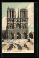 AK Paris, Facade De Notre-Dame  - Sonstige & Ohne Zuordnung