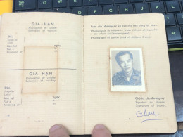 SOUTH VIET NAM -OLD- THONG HANH CONG VU-ID PASSPORT-name-DUONG THUY TRANG-1970-1pcs Book RARE - Collezioni