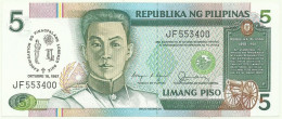 PHILIPPINES - 5 Piso - 1987 - Pick 176.a - Unc. - Canonization Of San Lorenzo Ruiz - Commemorative Issue - Serie JF - Filipinas