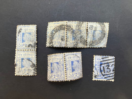 (stamps 7-5-2024) Very Old Australia Stamp - NSW - 2d (8 Stamp) - Used Stamps