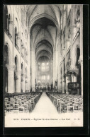 AK Paris, Eglise Notre-Dame, La Nef, Interieur  - Other & Unclassified