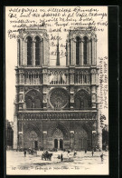 AK Paris, La Facade De Notre-Dame  - Otros & Sin Clasificación