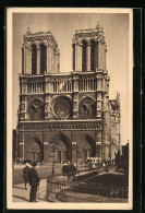 AK Paris, Notre-Dame, Facade Sur La Place Du Parvis  - Andere & Zonder Classificatie