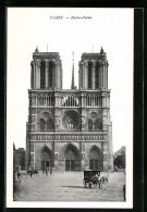 AK Paris, Cathédrale Notre-Dame, La Facade  - Autres & Non Classés
