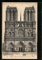 AK Paris, Facade De L`Eglise Notre-Dame  - Andere & Zonder Classificatie