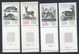 TIMBRES** De 1988 Gommé En Bord De Feuille "ANIMAUX DE L'HISTOIRE NATURELLE DE BUFFON " - Unused Stamps