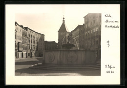 Foto-AK Adalbert Defner: Wels, Abend Am Stadtplatz Mit Brunnen  - Other & Unclassified