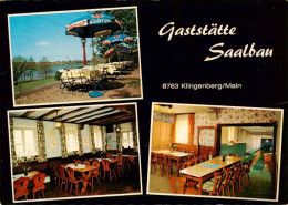 73943796 Klingenberg_Main Gaststaette Saalbau Gastraum Terrasse Kegelbahn - Other & Unclassified