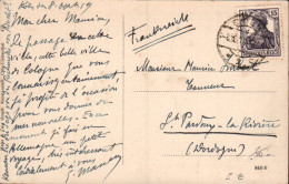 ALLEMAGNE CARTE DE CÖLN POUR LA FRANCE 1919 - Briefe U. Dokumente