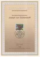 Germany Deutschland 1988-7 200. Geburtstag Joseph Von Eichendorff, German Poet Writer Author, Canceled In Bonn - 1981-1990