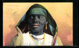 CPA Sudanese Woman, Sudanesische Frau Avec Kopfbedeckung  - Ohne Zuordnung