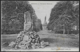 Germany. Teutoburger Wald. Bismark U. Hermanns Denkmal.  Illustrated View Posted Postcard - Detmold