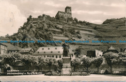 R034651 Kaub Rhein. Blucherdenkmal U. Burg Gutenfels. 1961 - Wereld