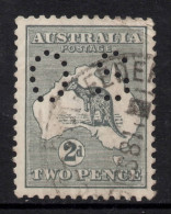 AUSTRALIA 1915 2d GREY KANGAROO (DIE I) STAMP "OS" PERF.12 WMK 5  SG.O31 VFU. - Usati