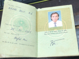 VIET NAM -OLD-ID PASSPORT-name-DANG HUY BE-2002-1pcs Book - Collections