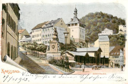 73863716 Karlsbad Eger Karlovy Vary Marktplatz  - Tsjechië