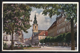 Künstler-AK Graz, Auf Dem Bismarck-Platz  - Other & Unclassified