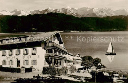 73795490 Urfeld Walchensee Hotel Post Und Jaeger Am See Mit Karwendelgebirge Urf - Other & Unclassified