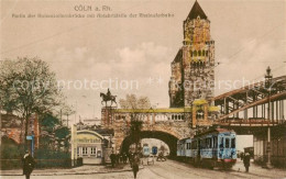 73795282 Coeln Rhein Partie Der Hohenzollernbruecke Mit Abfahrtstelle Der Rheinu - Köln