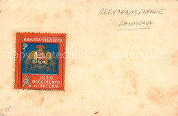 73795260 Fanteria Piemonte IT Regimentsmarke  - Autres & Non Classés