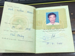 VIET NAM -OLD-ID PASSPORT-name-HA VAN SINH-2001-1pcs Book - Verzamelingen