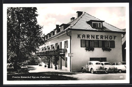 AK Egg Am Faakersee, Pension Karnerhof Mit Geparkten Autos, VW Käfer  - Other & Unclassified