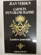 Carnets D'Un Grand Maitre. Lumiere Poursuite - Other & Unclassified