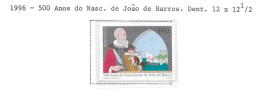 João De Barros 500 Anos - Unused Stamps