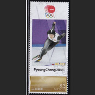 Japan Personalized Stamp, Olympic Games PyeongChang 2018 Skate Kodaira Nao (jpv9996) Used - Usati