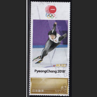 Japan Personalized Stamp, Olympic Games PyeongChang 2018 Skate Kodaira Nao (jpv9996) Used - Usados