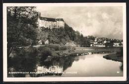 AK Karlstein A. D. Thaya, Flusspartie Am Schloss  - Sonstige & Ohne Zuordnung