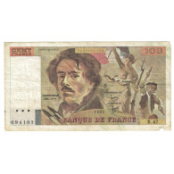 France, 100 Francs, Delacroix, 1981, R.47, TB, Fayette:69.5, KM:154b - 100 F 1978-1995 ''Delacroix''