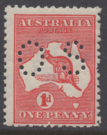 AUSTRALIA 1914 1d RED KANGAROO (DIE IIA) STAMP "OS" PERF.12 1st.WMK  SG.O17e VFU. - Gebruikt